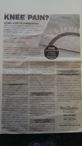 A typical ad in The Telegraph targeting the worried well, with heavy editorial and prominent dimensions